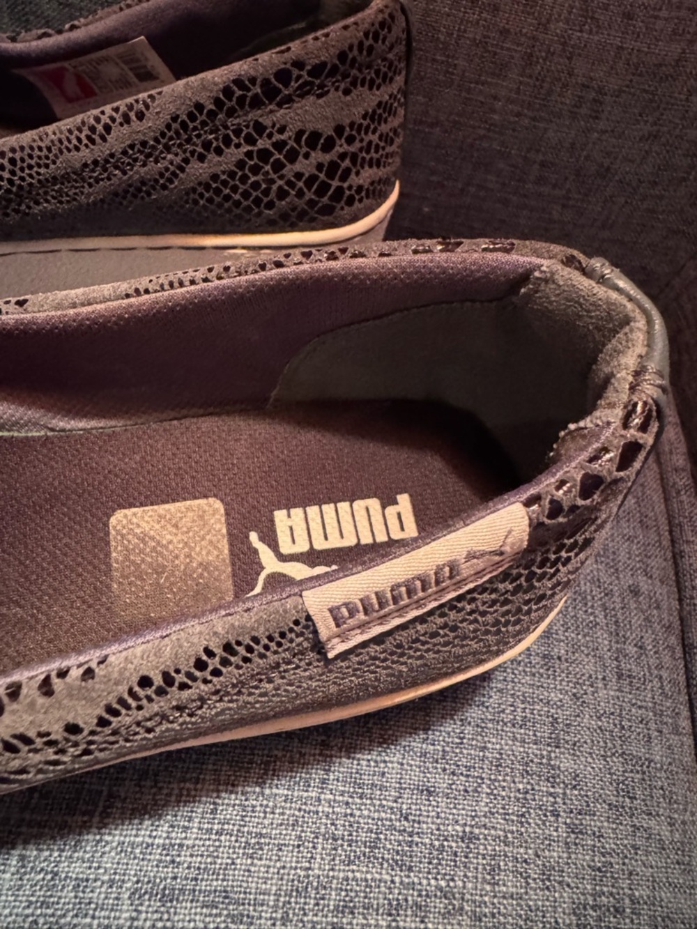 Puma Slip-On gray with White Soles - Picture 4 of 7